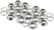 craftmemore 1/4" (7mm) hole size metal grommets eyelets with washers for bead cores, clothes, leather, canvas (720 sets, silver) logo