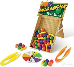 img 2 attached to 🍎 Learning Resources Avalanche Fruit Stand - 42 Pieces, Toddler Learning Toys, Ages 3+, Fine Motor/Grip Game, Color Matching Skills Development, Preschool Educational Toys