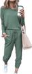 trendy women's 2023 fall two piece sweatsuit set by prettygarden - stylish and comfortable crewneck pullover tops and long pants tracksuit for any occasion logo