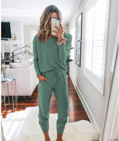 img 3 attached to Trendy Women'S 2023 Fall Two Piece Sweatsuit Set By PRETTYGARDEN - Stylish And Comfortable Crewneck Pullover Tops And Long Pants Tracksuit For Any Occasion