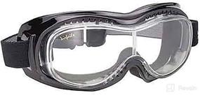 img 1 attached to 🕶 Pacific Coast Airfoil Black Goggles – Anti Fog Clear Polycarbonate Lens – One Size