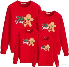 img 4 attached to Christmas Matching Sweatshirt Pullover Chrismas Apparel & Accessories Baby Boys in Clothing