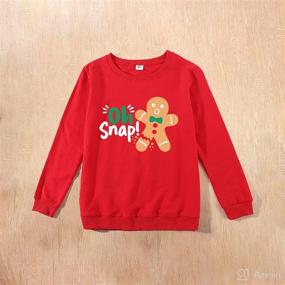 img 2 attached to Christmas Matching Sweatshirt Pullover Chrismas Apparel & Accessories Baby Boys in Clothing