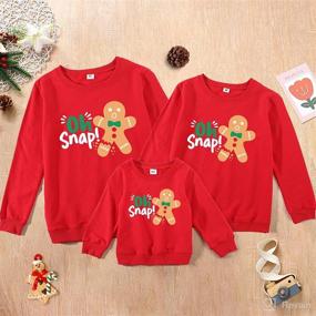 img 3 attached to Christmas Matching Sweatshirt Pullover Chrismas Apparel & Accessories Baby Boys in Clothing