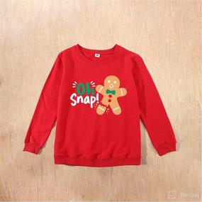 img 1 attached to Christmas Matching Sweatshirt Pullover Chrismas Apparel & Accessories Baby Boys in Clothing
