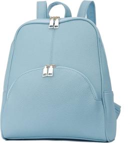 img 4 attached to KKXIU Women's Synthetic Shoulder Backpack Daypacks + Handbags & Wallets - Fashionable Backpacks