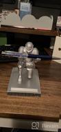 img 1 attached to Gray Executive Knight Pen Holder Desk Organizer With A Pen - Best Gift For Friends review by Robert Helstrom