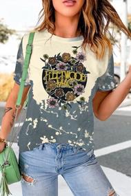 img 2 attached to Women'S Sunflower T-Shirt Short Sleeve Tee Top Junior Girls Cute Flower Graphic Trendy Clothes