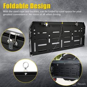 img 2 attached to SUPAREE Jeep Wrangler JL 2018 2019 2020 2021 Double-Layer Tailgate Table with Rear Door Foldable Design: Cargo Shelf Storage, Luggage Holder Carrier