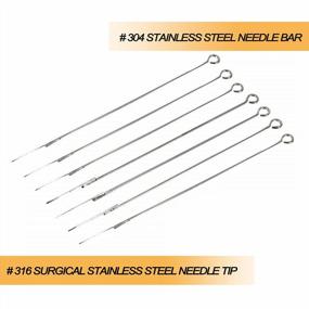 img 2 attached to Disposable Sterile Needles Set - 50PCS Assorted Liners And Shaders For Professional Tattoo Artists - Includes 3Rl, 5Rl, 7Rl, 9Rl, 3Rs, 5Rs, 7Rs, 9Rs, 5M1, And 7M1 Needles