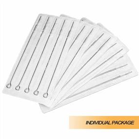 img 1 attached to Disposable Sterile Needles Set - 50PCS Assorted Liners And Shaders For Professional Tattoo Artists - Includes 3Rl, 5Rl, 7Rl, 9Rl, 3Rs, 5Rs, 7Rs, 9Rs, 5M1, And 7M1 Needles