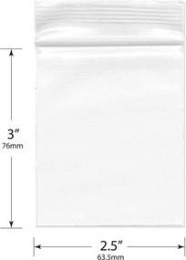 img 2 attached to Plymor Heavy Plastic Reclosable Zipper Household Supplies ~ Paper & Plastic