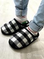 img 1 attached to Medium Little Boys' Plaid Slipper Shoes by Dearfoams - Ideal Slippers for Kids review by Taurus Monsalve