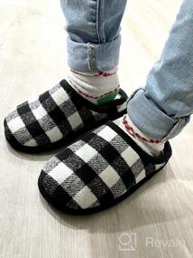 img 7 attached to Medium Little Boys' Plaid Slipper Shoes by Dearfoams - Ideal Slippers for Kids