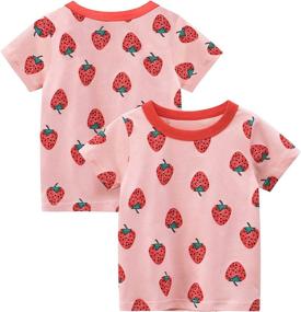 img 1 attached to Kumary Toddler Little 3 Packs Sleeve Girls' Clothing : Tops, Tees & Blouses