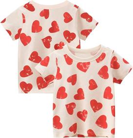img 3 attached to Kumary Toddler Little 3 Packs Sleeve Girls' Clothing : Tops, Tees & Blouses