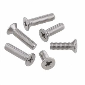 img 1 attached to 10-Pack Fullerkreg 40Mm Long Phillips Flat Head Screw, Passivated 18-8 Stainless Steel, M8 X 1.25Mm Thread