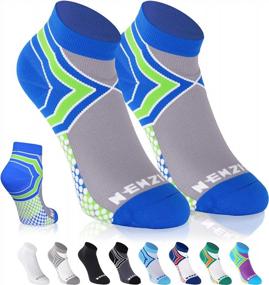 img 4 attached to NEWZILL Low Cut Compression Running Socks With Ankle Support And Cushion For Men & Women