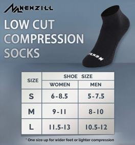 img 2 attached to NEWZILL Low Cut Compression Running Socks With Ankle Support And Cushion For Men & Women