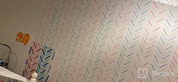 img 1 attached to STENCILIT® Herringbone Simple Wall Stencil For Painting XL 22X40 In Large Stencil For A Modern Wall Decor Herringbone Wall Stencil For Painting Large Pattern review by Matt Tbone