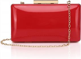 img 4 attached to Glam Up Your Soirées With The Labair Patent Leather Evening Clutch