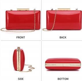 img 2 attached to Glam Up Your Soirées With The Labair Patent Leather Evening Clutch