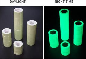 img 1 attached to DUOFIRE Glow In The Dark Tape, Luminous Tape Sticker,9.84' Length X 1.57" Width (4Cmx300Cm) High Luminance Glow Removable Waterproof Photoluminescent Glow In The Dark Safety Tape (Size-No.8)