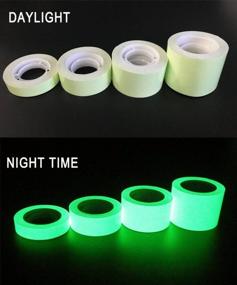 img 2 attached to DUOFIRE Glow In The Dark Tape, Luminous Tape Sticker,9.84' Length X 1.57" Width (4Cmx300Cm) High Luminance Glow Removable Waterproof Photoluminescent Glow In The Dark Safety Tape (Size-No.8)