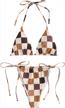 get beach ready with zaful's high cut tie side triangle bikini set logo
