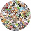 200 pcs cute animal waterproof stickers for teens girls kids - vinyl aesthetic decals for laptop, phone, skateboard and water bottle logo