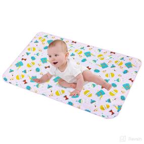 img 4 attached to LANEYLI Portable Changing Washable Breathable Diapering best in Portable Changing Pads