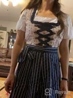 img 1 attached to Oktoberfest Costume For Women: German Bavarian Beer Girl Dirndl Dress - 3-Piece Set By JASAMBAC review by Dennis Chase