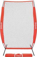 gosports protective baseball & softball pitcher screen - durable l-screen or i-screen net for pitching practice logo