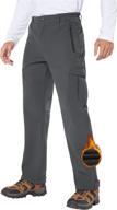 stay warm and dry: mens fleece lined snow pants for skiing, hiking and winter sports logo