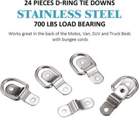 img 1 attached to Stainless D Rings Trailer Bracket Mounting Exterior Accessories ~ Towing Products & Winches