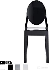 img 4 attached to 2Xhome Victoria Smoke Dining Chair Furniture ... Kitchen Furniture