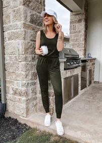 img 3 attached to Stay Fashionable And Comfortable In PRETTYGARDEN Women'S Two Piece Sleeveless Crewneck Top And Sweatpants Tracksuit Lounge Wear