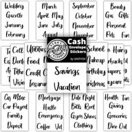 set of 70 budgeting stickers for cash envelope system: labels and labels for money envelopes, ideal for cash budgeting, cash stuffing and budget binder organization logo