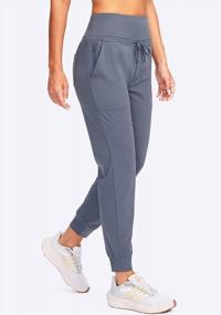 img 2 attached to Women'S High Waisted Joggers: Gradual Sweatpants With Zipper Pockets For Athletic Workouts & Lounging