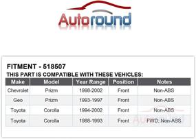 img 1 attached to ⚙️ New Autoround Front Wheel Hub and Bearing Assembly - Chevy Prizm 1998-2002, Geo Prizm 1993-1997 (Non-ABS)