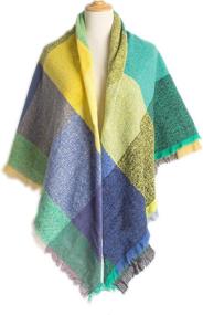 img 2 attached to Oversized Scarves Blanket Cashmere Shawl Pashmina Women's Accessories at Scarves & Wraps