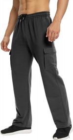 img 3 attached to Men'S Cargo Sweatpants By DIBAOLONG: Comfortable And Spacious With Pockets