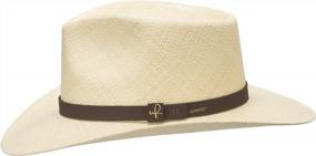 img 3 attached to Classy Havana Style ULTRAFINO Hand Finished Fedora Panama Hat For Men.
