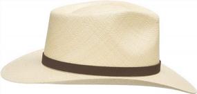 img 1 attached to Classy Havana Style ULTRAFINO Hand Finished Fedora Panama Hat For Men.