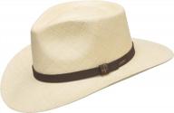 classy havana style ultrafino hand finished fedora panama hat for men. logo