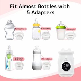 img 3 attached to Keep Your Baby'S Milk Warm Anytime And Anywhere With Befano Portable Bottle Warmer: Touch Control, 5 Adapters, And 9000MAh Rechargeable Battery Included!