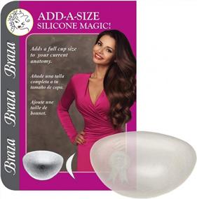 img 2 attached to Silicone Push Up Pads For Bra And Swimwear - Braza Add A Size Breast Enhancement
