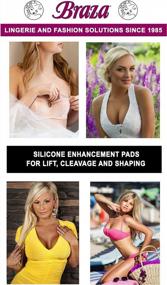 img 1 attached to Silicone Push Up Pads For Bra And Swimwear - Braza Add A Size Breast Enhancement