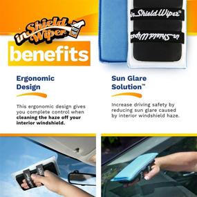 img 1 attached to InShield Wiper: 2pk Reusable Microfiber Cleaning Tool for Easy Windshield Cleaning, Touchscreens, Monitors, Mirrors & Stainless Steel