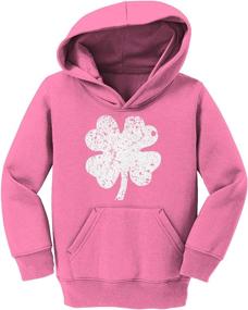 img 3 attached to Distressed Four Leaf Clover Toddler Boys' Clothing ~ Fashion Hoodies & Sweatshirts